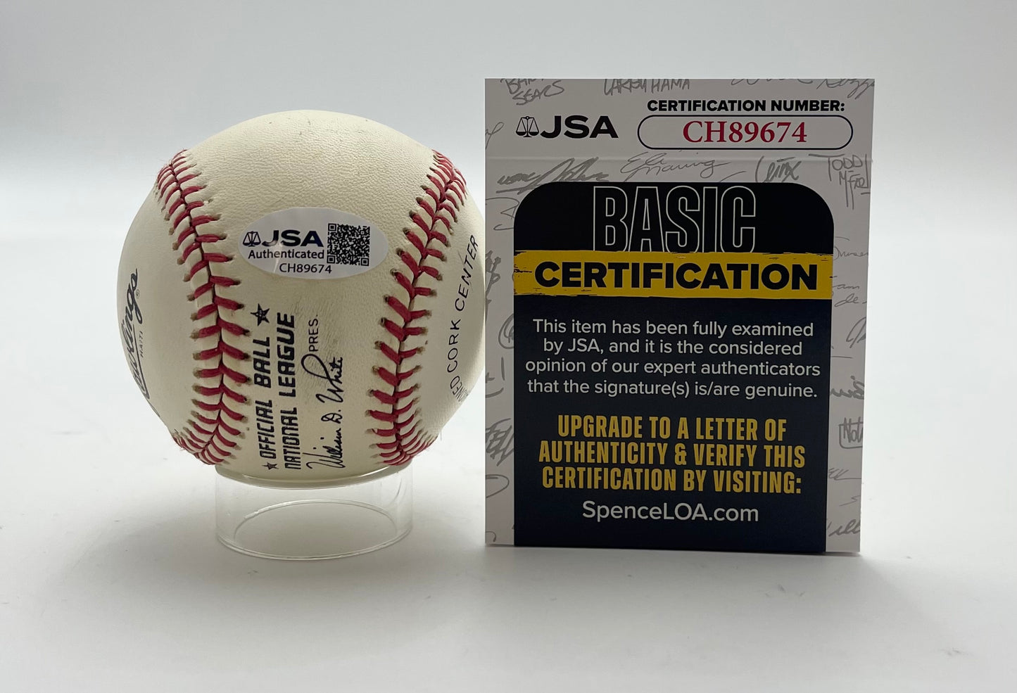 Buck Leonard HOF Signed/Autographed ONL Baseball Homestead Grays JSA 201078