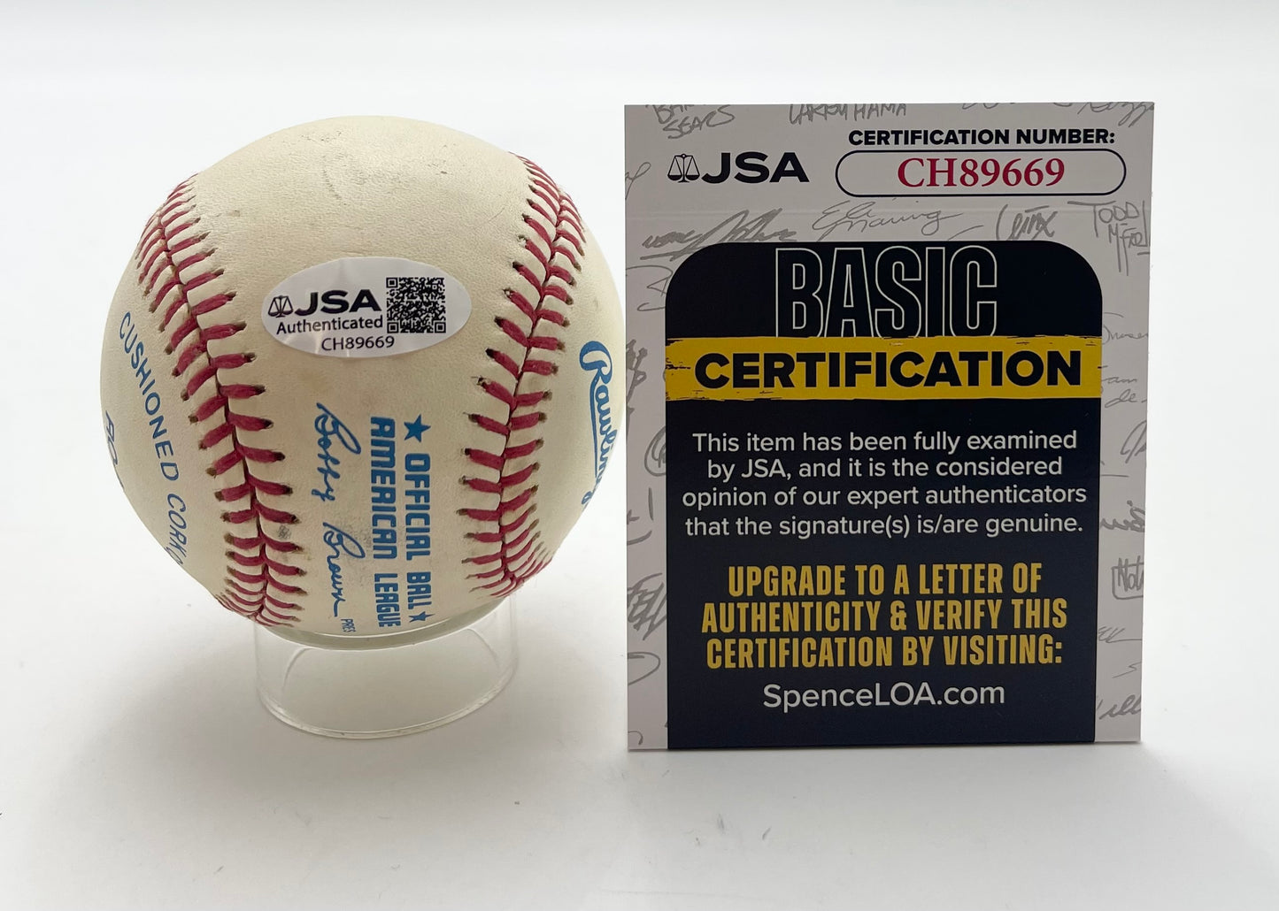 Brooks Robinson HOF Signed/Autographed OAL Baseball Orioles JSA 201080