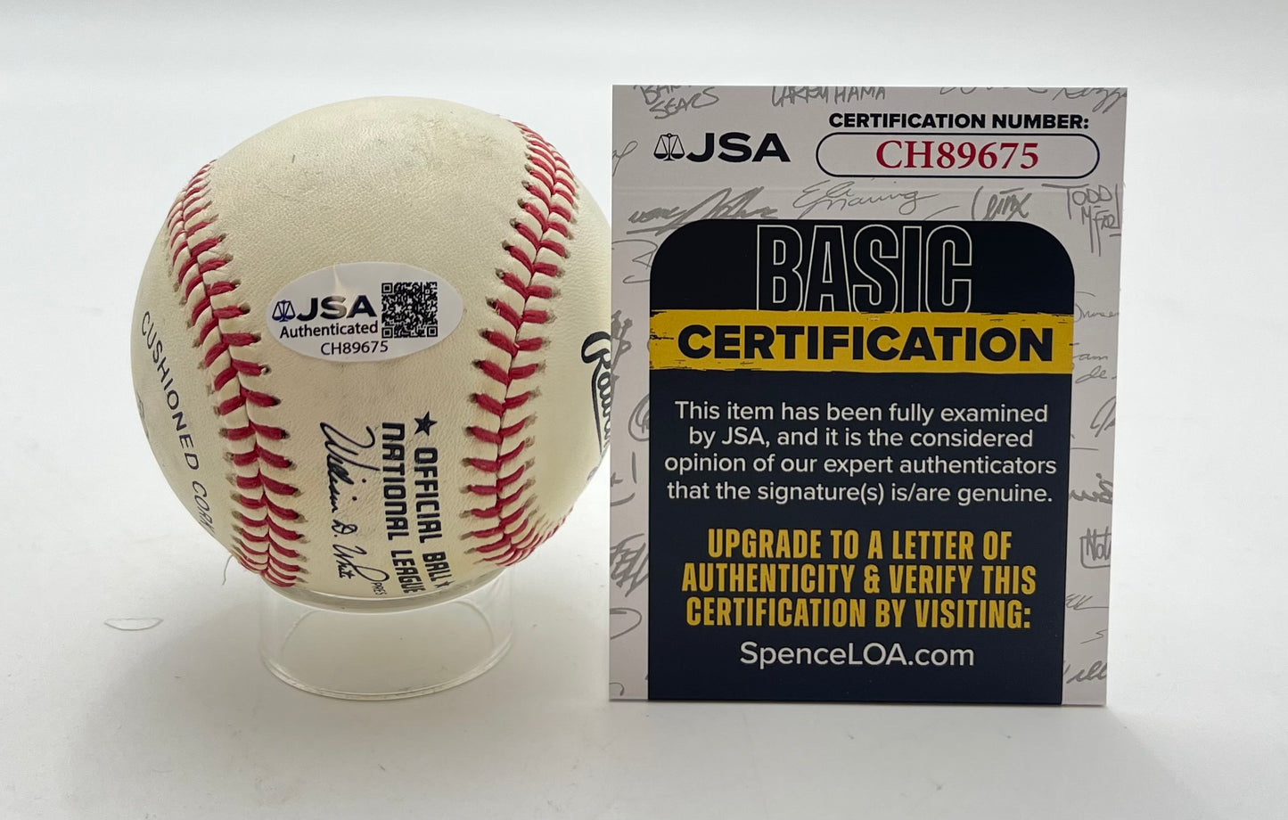 Orlando Cepeda HOF Signed/Auto ONL Baseball San Francisco Giants JSA 201081