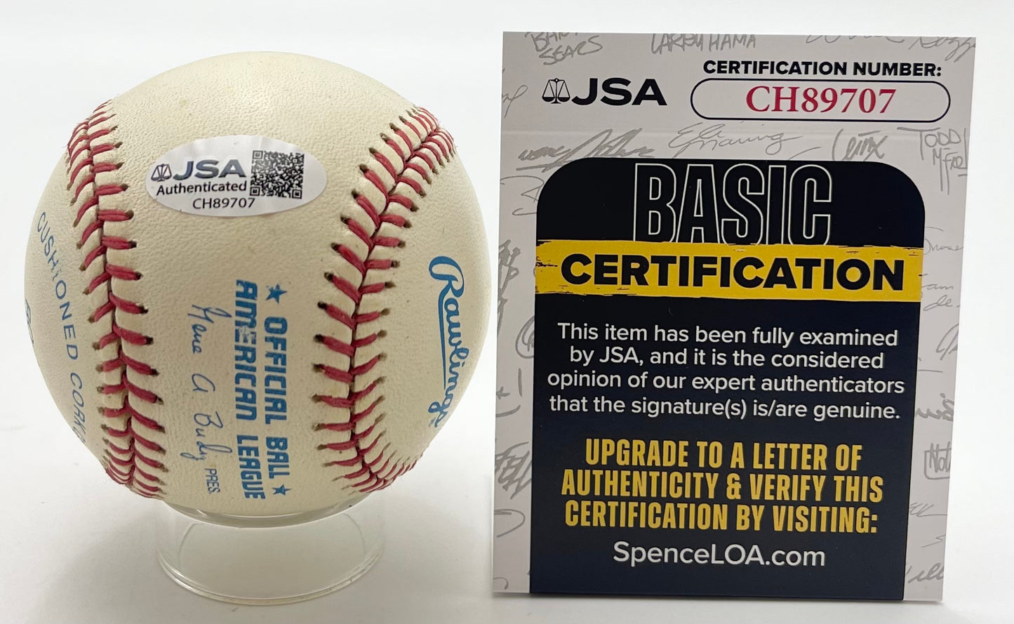 Wade Boggs HOF Signed/Inscribed "3010" OAL Baseball Yankees/Red Sox JSA 201151