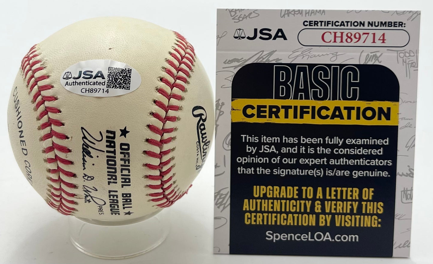 AB Happy Chandler Signed/Autographed ONL Baseball Commisioner JSA 201159