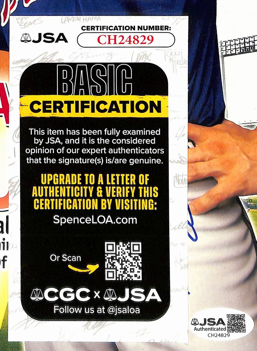 Furcal/Giles Dual- Signed/Auto 2004 Braves Spring Training Program JSA 201173