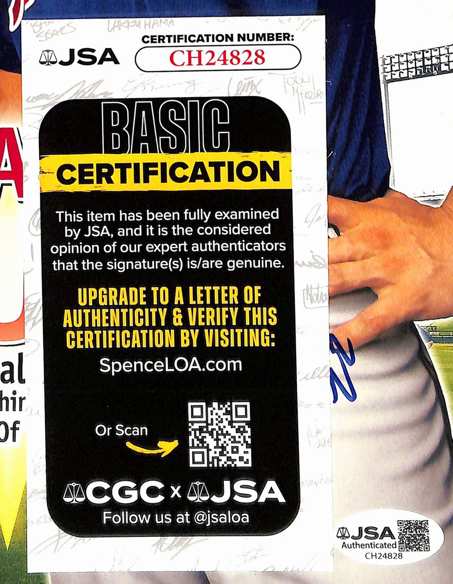 Furcal/Giles Dual- Signed/Auto 2004 Braves Spring Training Program JSA 201174