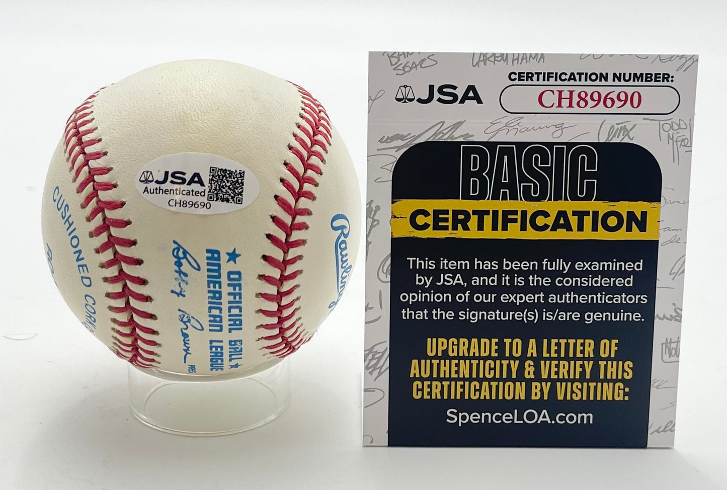 Bobby Doerr HOF Signed/Inscribed OAL Baseball Boston Red Sox JSA 201121