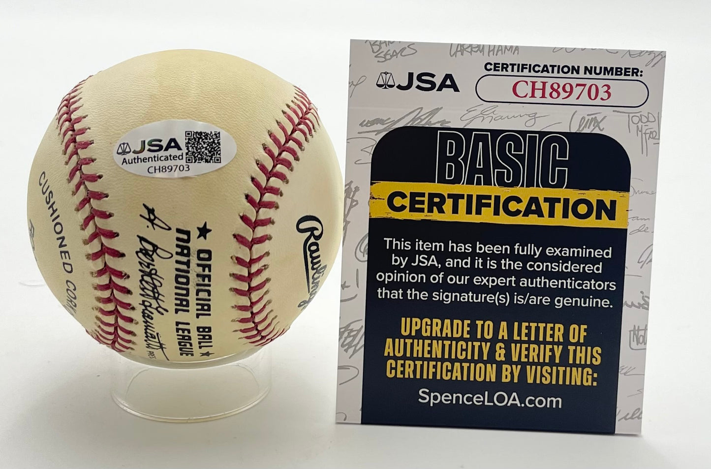 Whit Wyatt Signed/Autographed ONL Baseball Brooklyn Dodgers JSA 201125