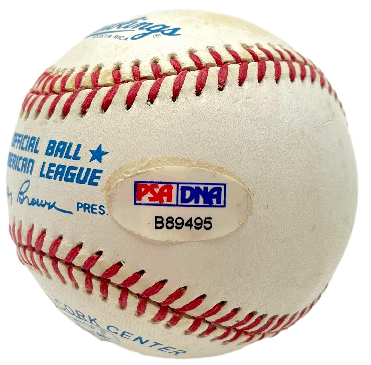 Mickey Mantle HOF Signed/Auto OAL Baseball PSA/DNA Tom Catal Holo 201188