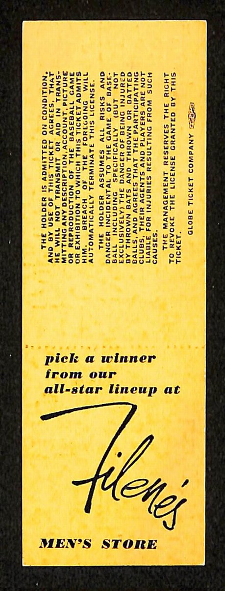 August 4, 1968 Ticket Stub Calif Angels vs. Red Sox Yastrzemski 3 RBIs 201881