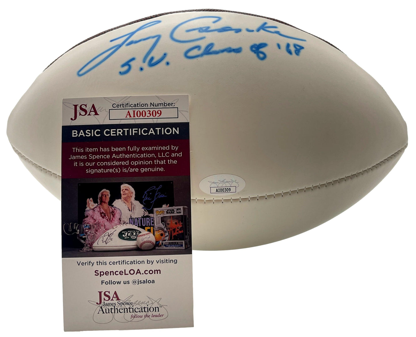 Larry Csonka HOF Signed/Insc Wilson Duke Football Dolphins Syracuse JSA 201279