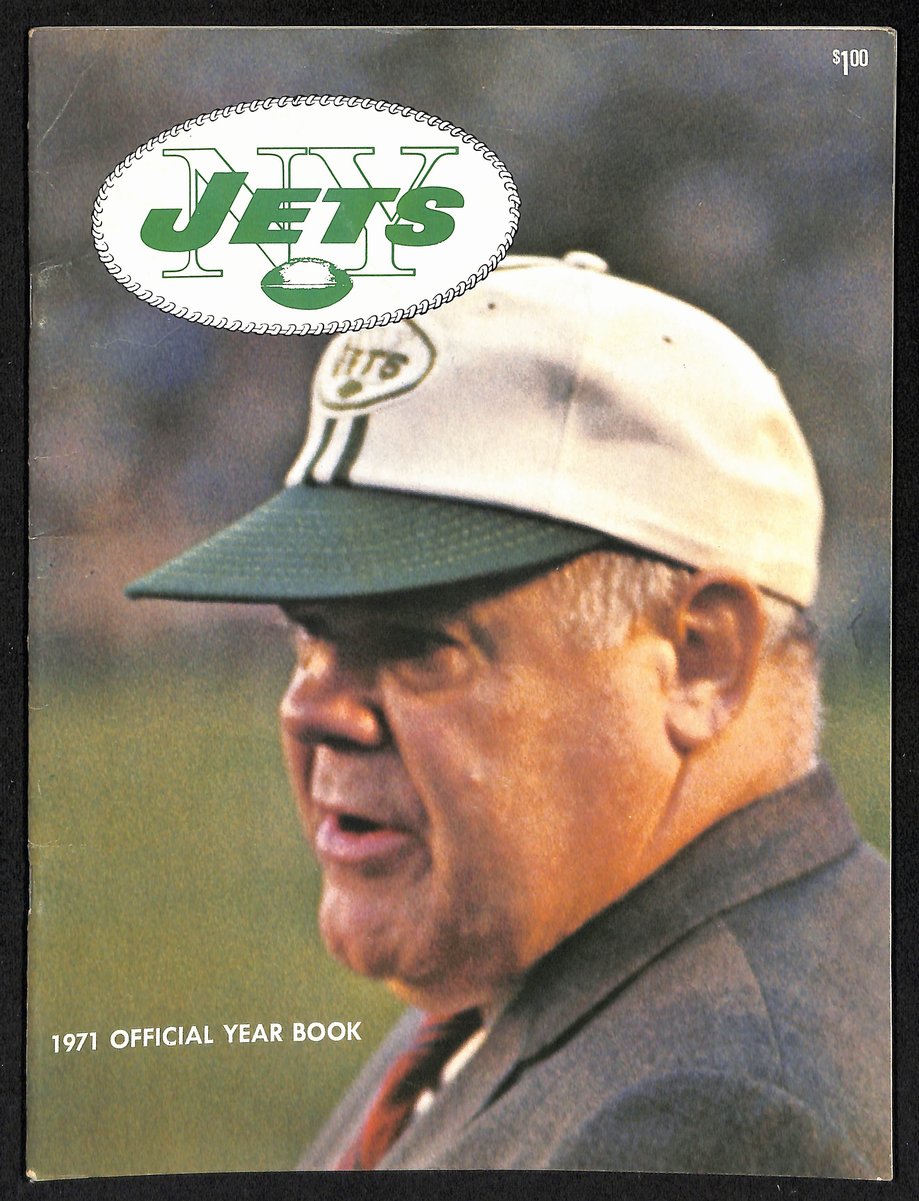 New York Jets 1971 Year Book Joe Namath 202052