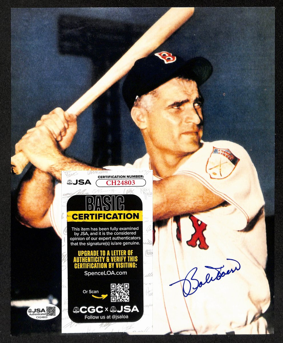 Bobby Doerr HOF Signed/Autographed 8x10 Photo Boston Red Sox JSA 201895