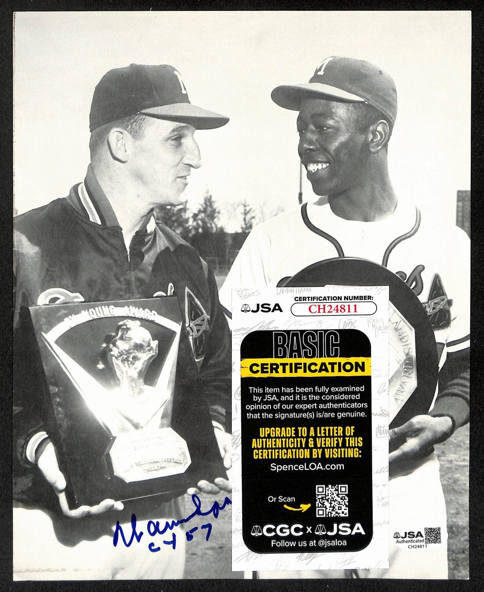 Warren Spahn HOF Signed/Inscribed 8x10 Photo Milwaukee Braves JSA 201902