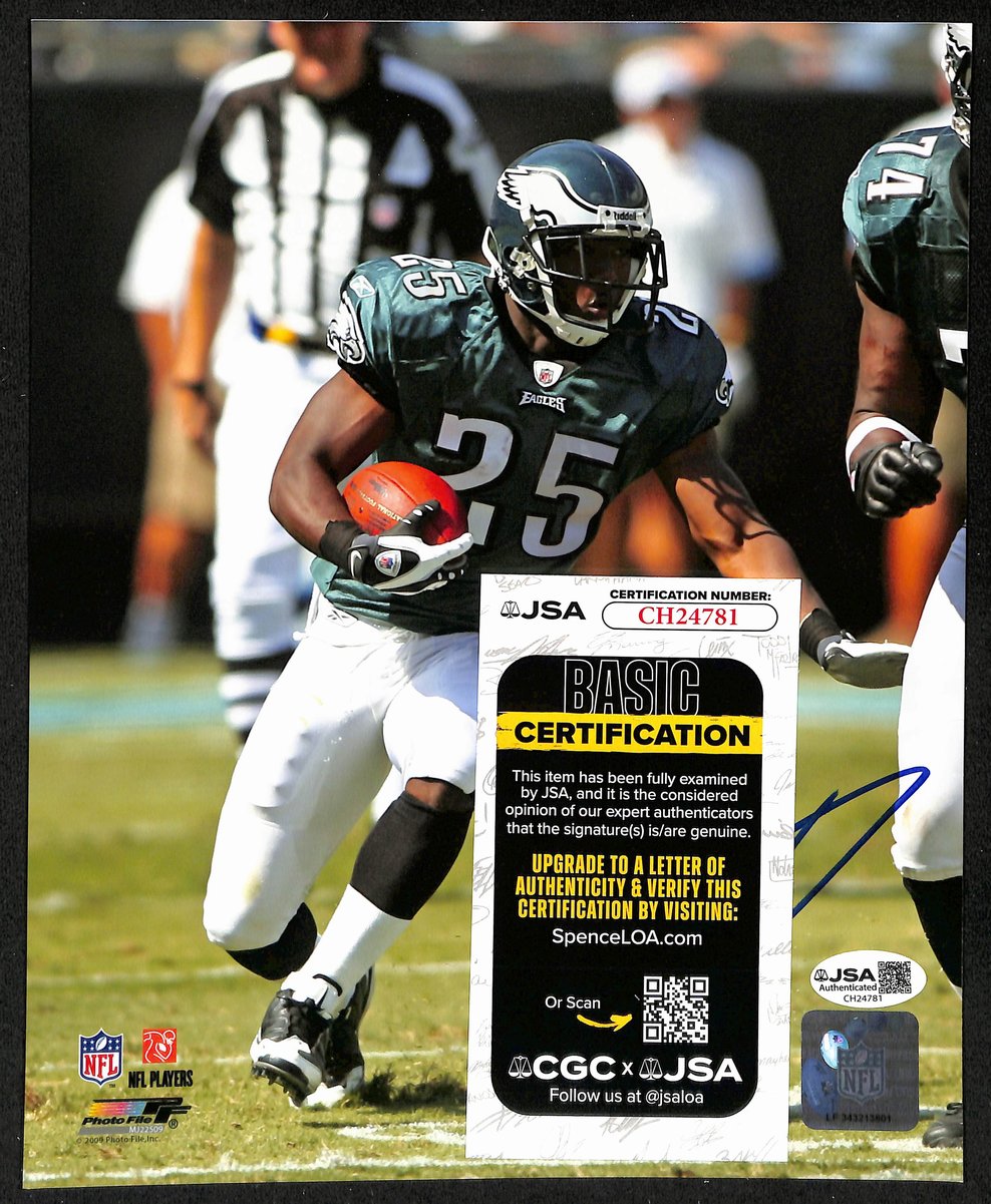 LeSean McCoy Signed/Autographed 8x10 Photo Philadelphia Eagles JSA 201905