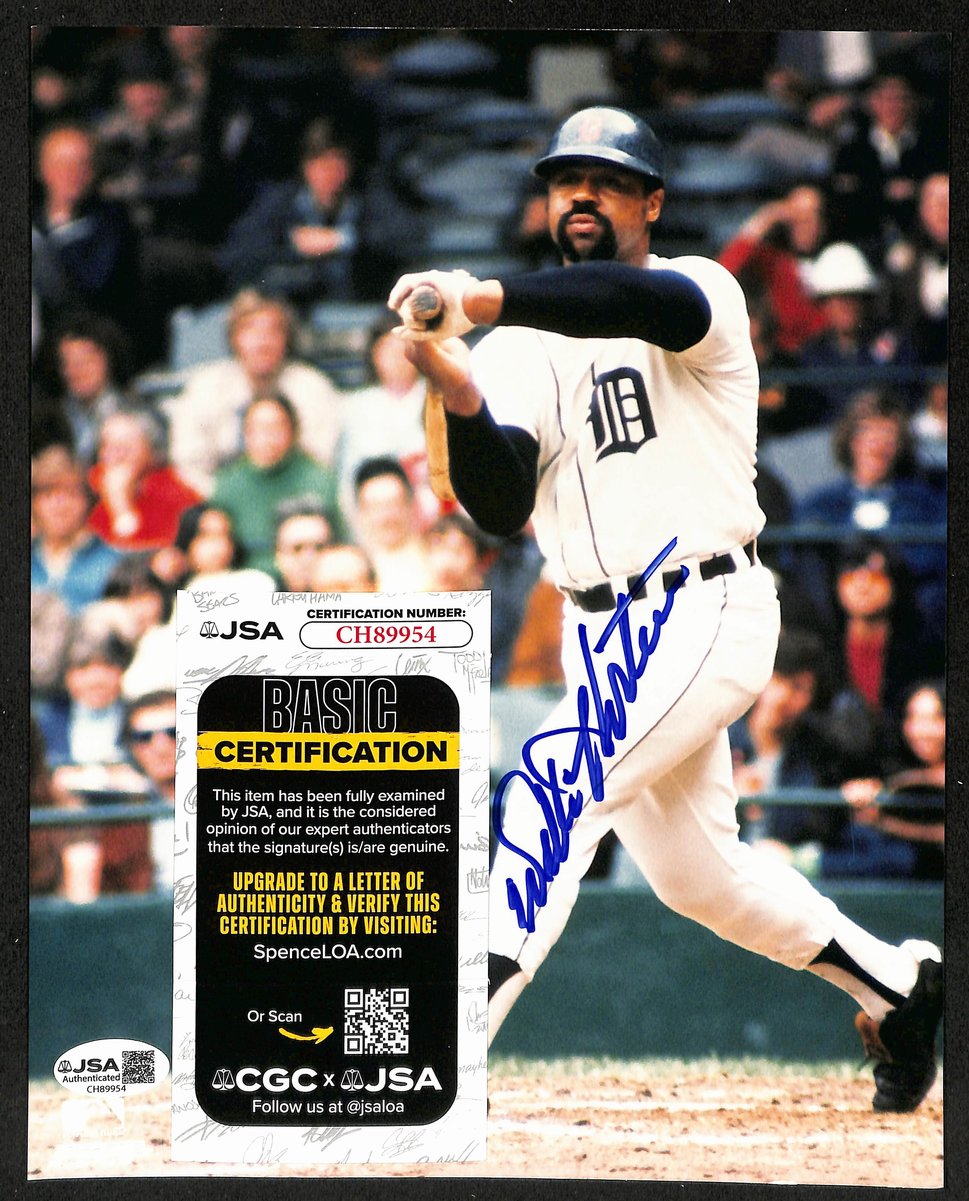 Willie Horton Signed/Autographed 8x10 Photo Detroit Tigers JSA 201991