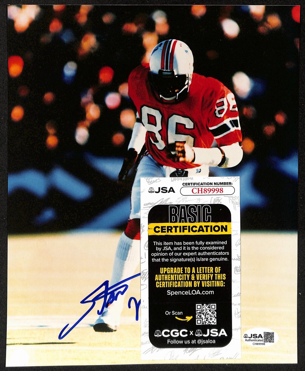 Stanley Morgan Signed/Autographed 8x10 Photo New England Patriots JSA 202004