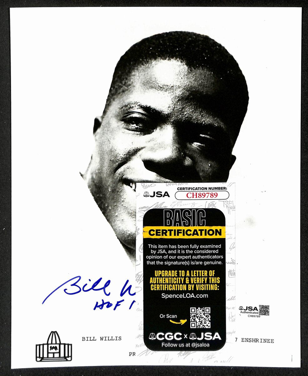 Bill Willis Official Pro Football Hall of Fame Auto/Signed 8x10 Photo JSA BA201942