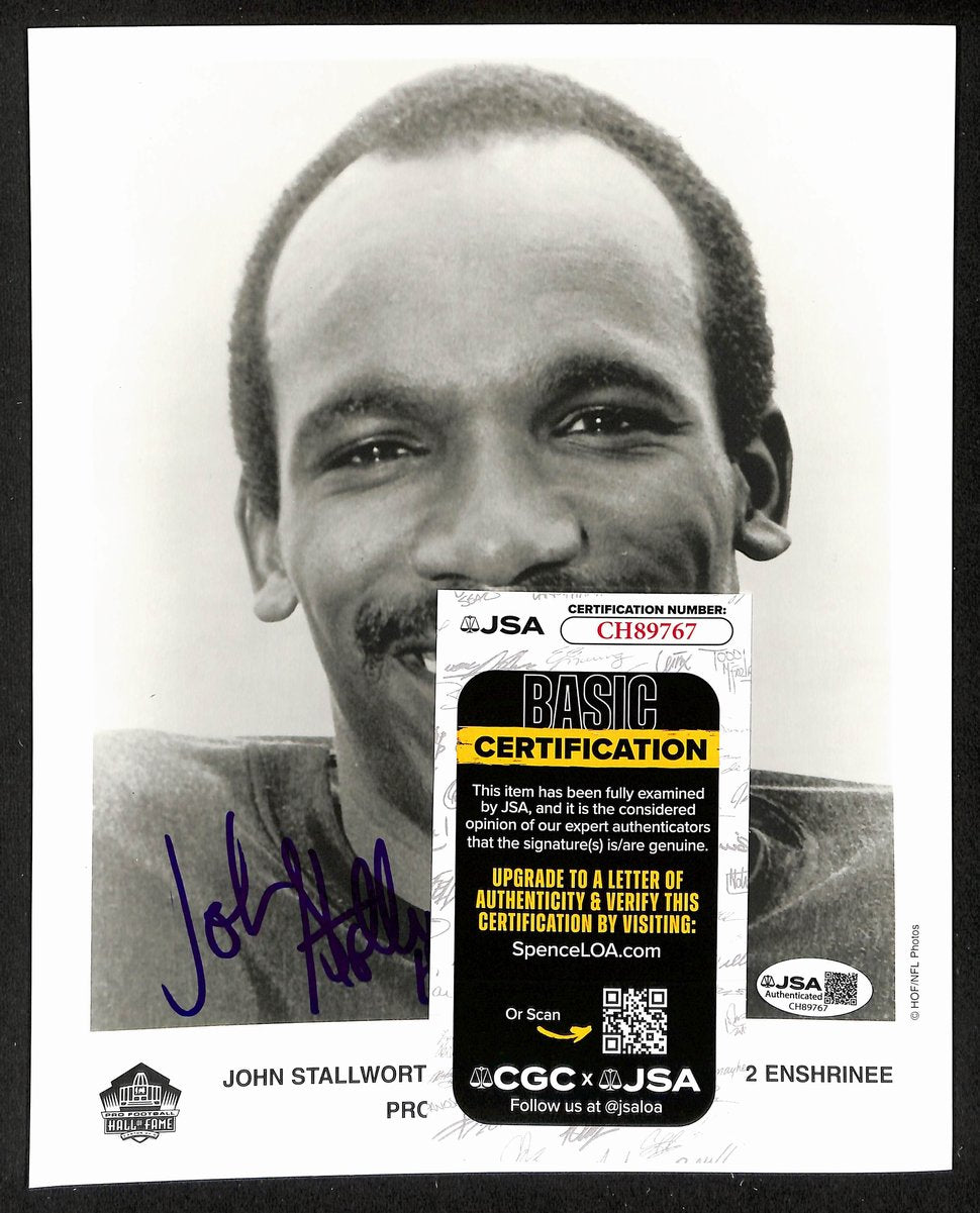 John Stallworth Official Pro Football Hall of Fame Auto/Signed 8x10 Photo JSA BA201964