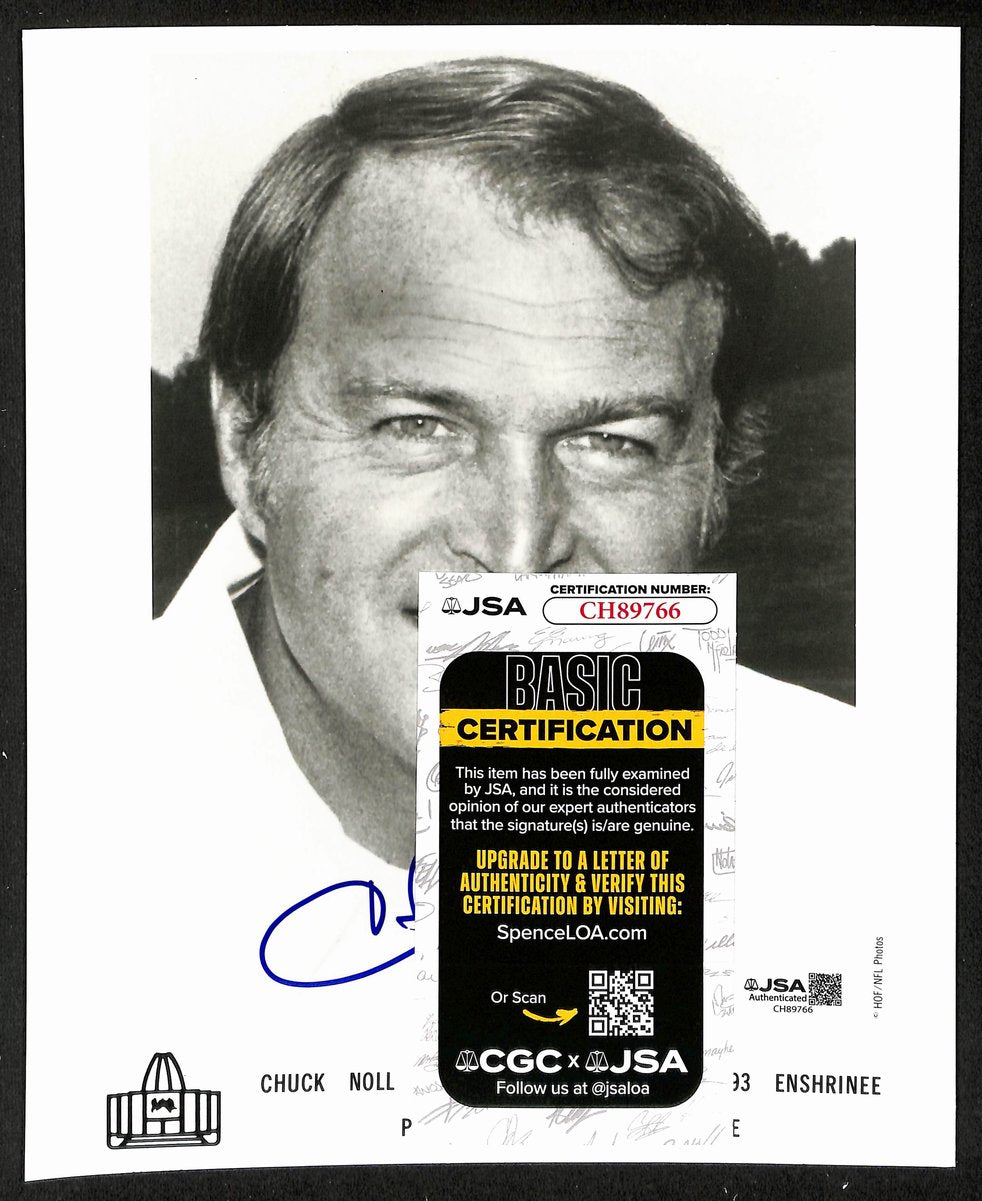 Chuck Noll Official Pro Football Hall of Fame Auto/Signed 8x10 Photo JSA BA201965