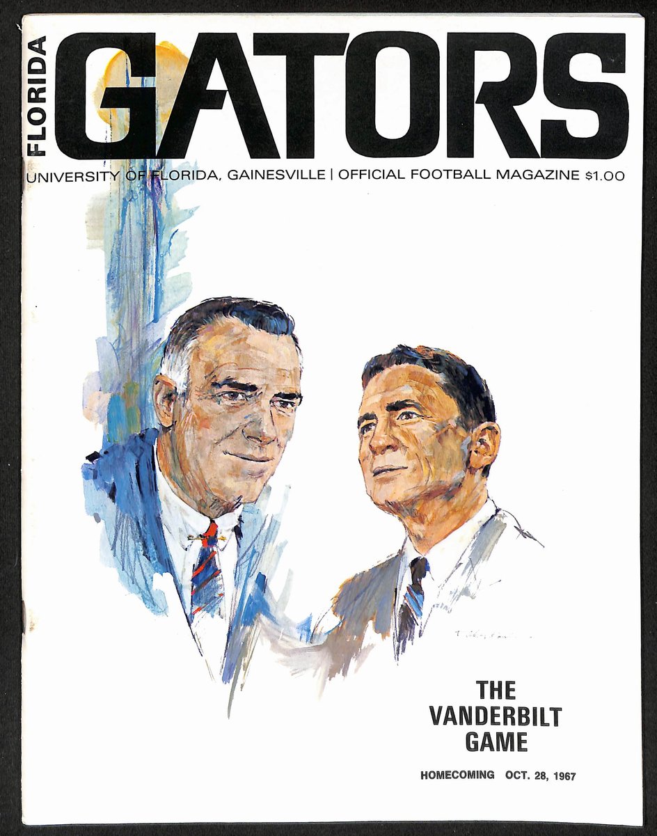 10/28/1967 NCAA Football Game Program Univ. of Florida vs. Vanderbilt 201648