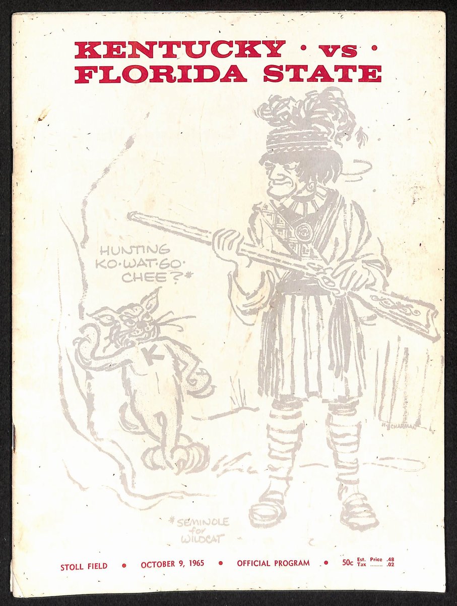 10/9/1965 NCAA Football Game Program Kentucky vs. Florida State 201653