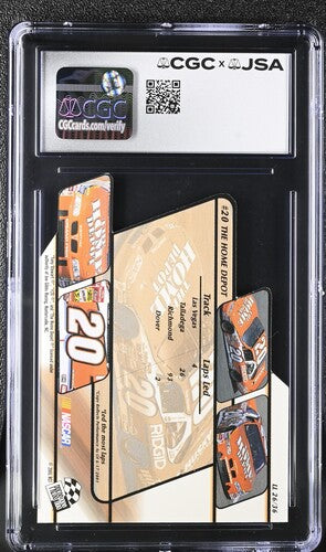 2001 Press Pass Tony Stewart CGC x JSA Auth Signed/Auto Racing Card BA202230