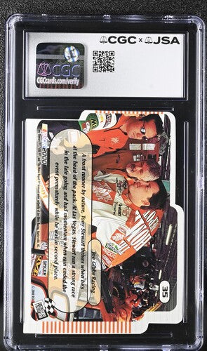2000 Press Pass Tony Stewart CGC x JSA Auth Signed/Auto Racing Card BA202239