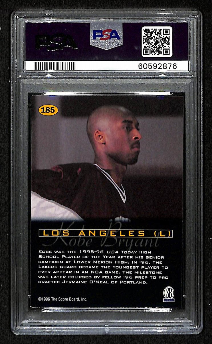 1996 Score Board All Sport PPF Kobe Bryant RC Card #185 Laker PSA 8 NM-MT 200994