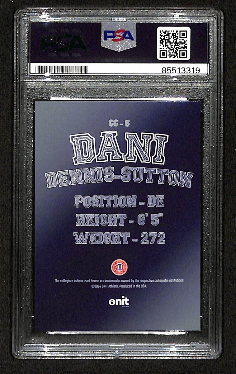 2024 Onit Dani Dennis-Sutton PSA/DNA Auth Signed/Auto PSU Football Card BA203193