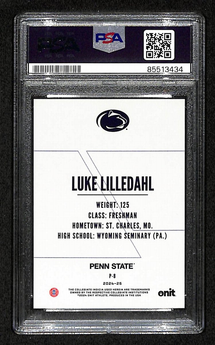 2024-25 Onit Luke Lilledahl PSA/DNA Auth Signed/Auto PSU Wrestling Card BA203201