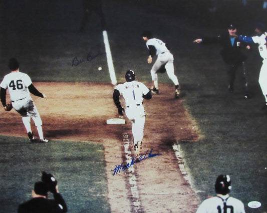 Bill Buckner/Mookie Wilson Dual-Signed/Autographed 16x20 Photo JSA 192907