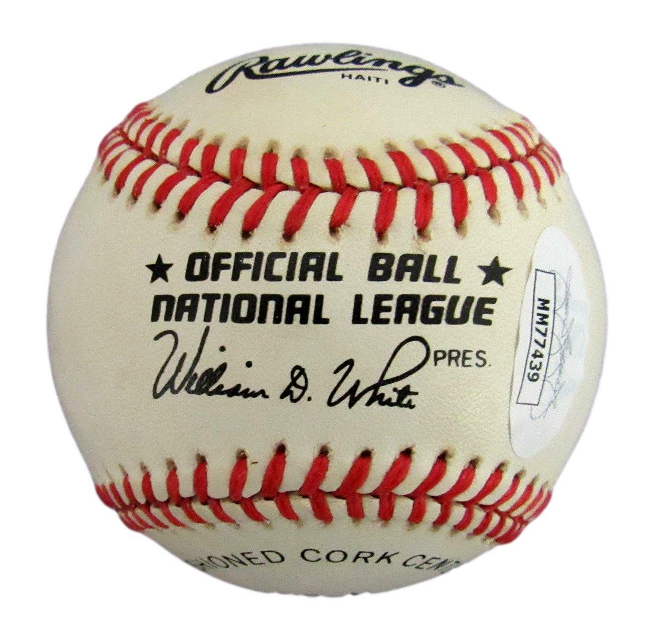 Delino DeShields Expos Signed/Autographed Rawlings ONL Baseball JSA 158282