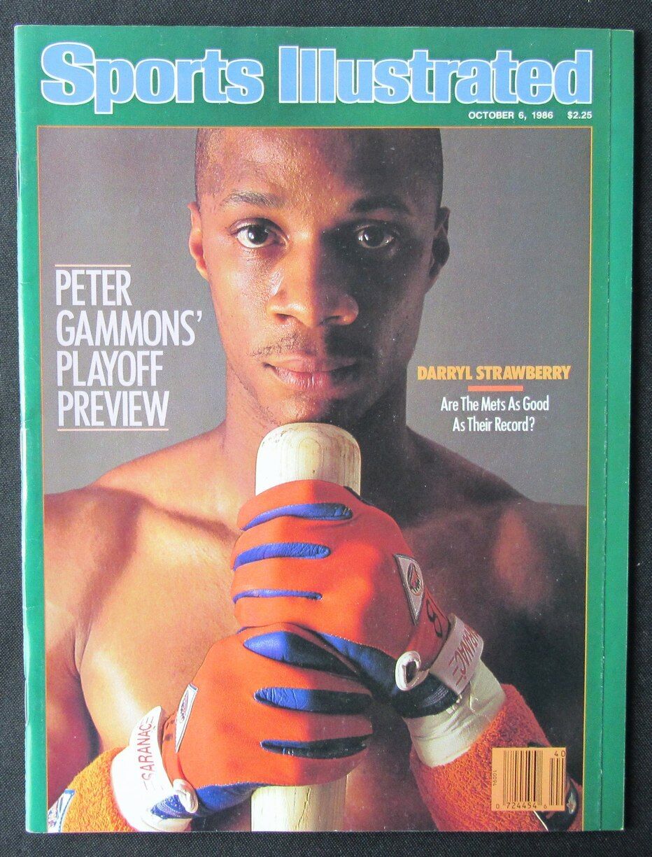 1986 Sports Illustrated Magazine NO LABEL Darryl Strawberry New York Mets 176485