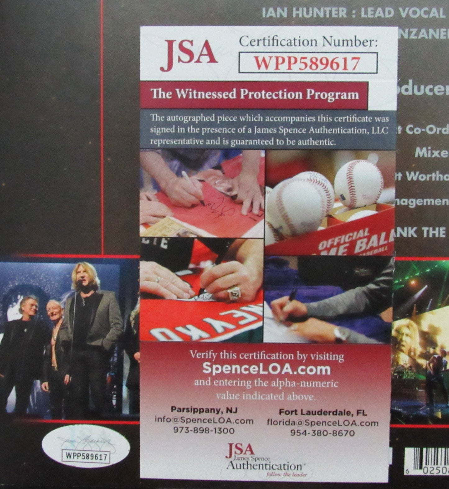 Def Leppard Joe Elliott/Phil Collen Dual-Signed Album "Hall of Fame" JSA 200729