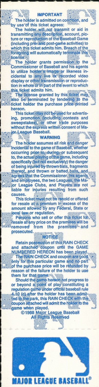 10/11/1988 NLCS Game 6 Ticket Stub Dodgers vs. Mets David Cone 203285