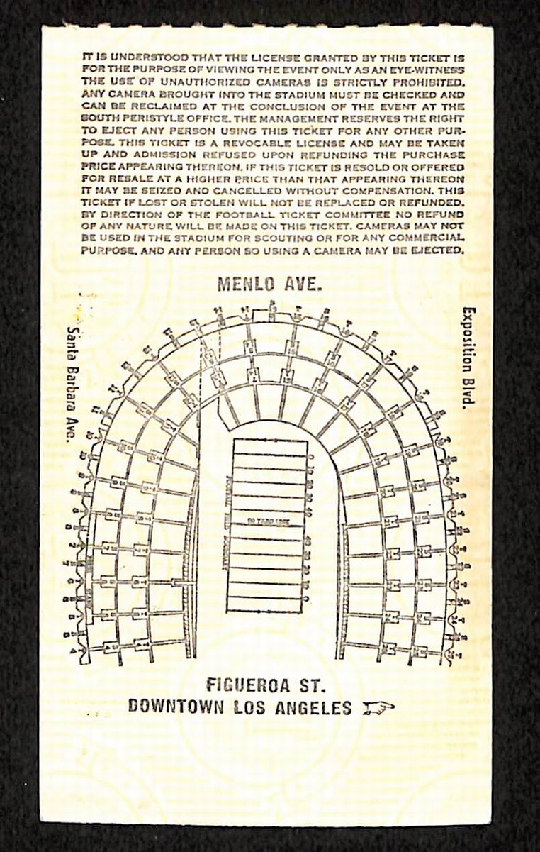11/28/1970 College Football Game Ticket Stub USC vs. Notre Dame Theismann 203814