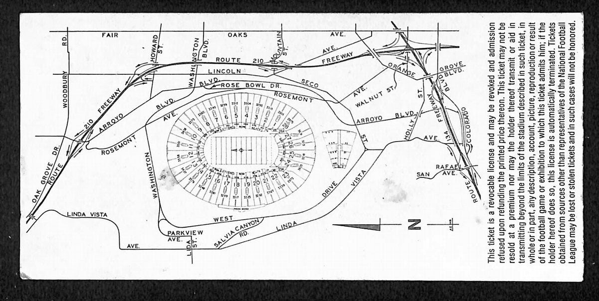 01/09/1977 Super Bowl XI Ticket Stub Raiders vs. Vikings Beletnikoff MVP 203834