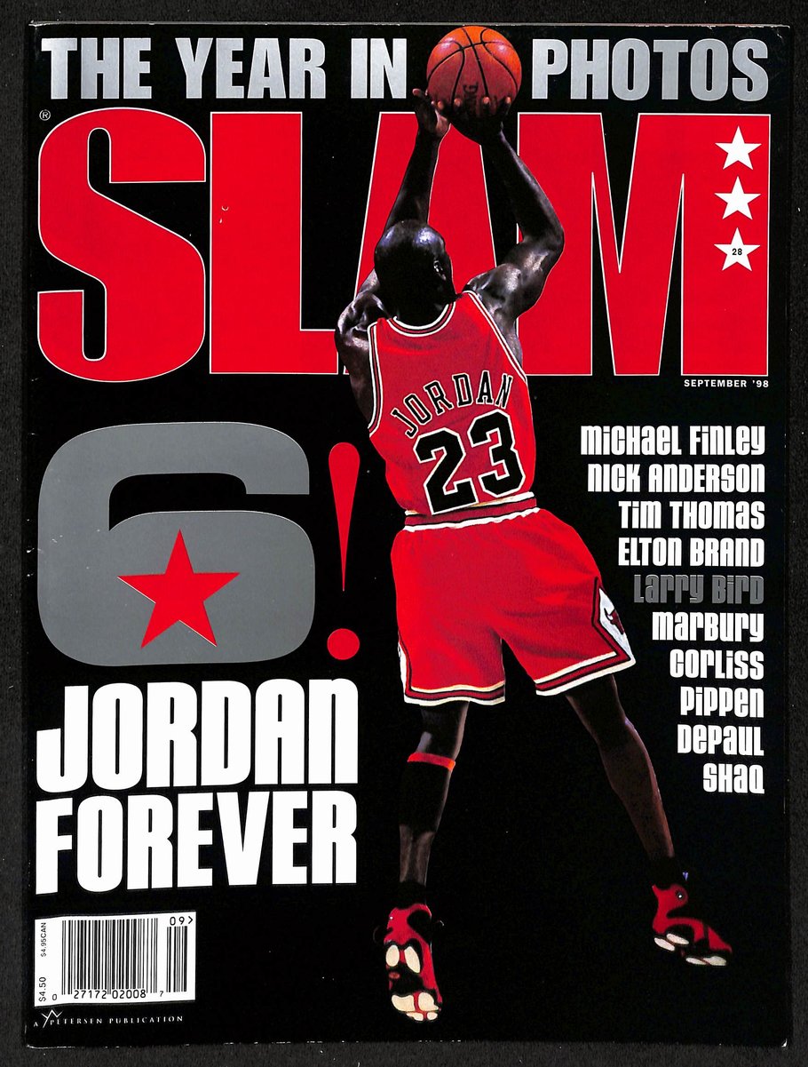 September 1998 SLAM Magazine Michael Jordan No Label Newstand UNSIGNED 203784