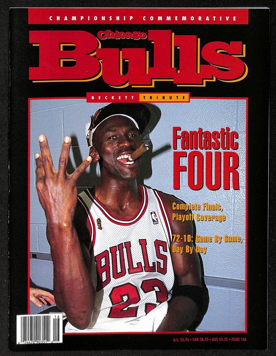 1996 Beckett Tribute Magazine Michael Jordan No Label Newstand UNSIGNED 203803