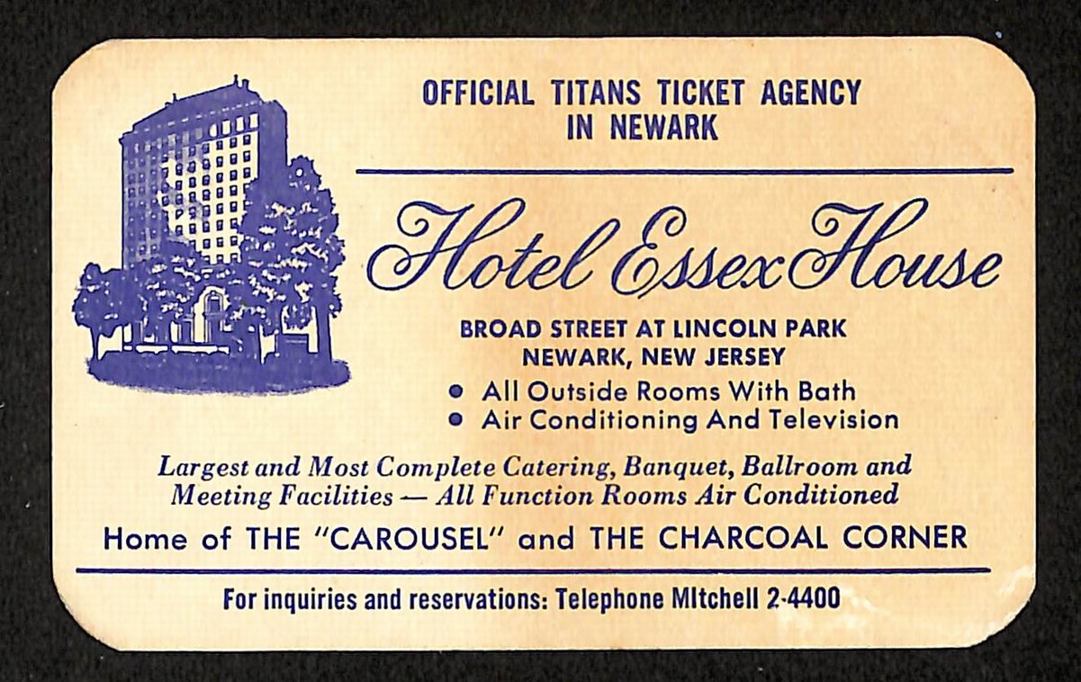 Vintage 1961 Pocket Schedule New York Titans 201696