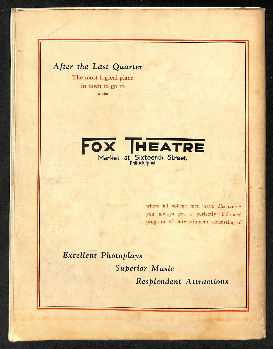 Vintage 10/24/1925 College Football Program Chicago vs. Pennsylvania 203320