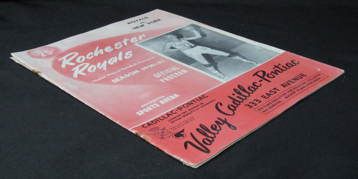 Vintage 1950-51 Basketball Program Rochester Royals vs. New York Knicks 198298