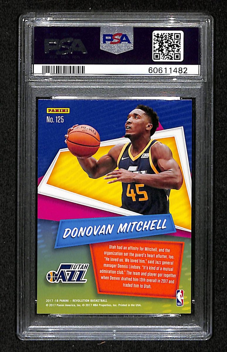 2017 Panini Revolution Jazz Donovan Mitchell #125 PSA 9 BA201758