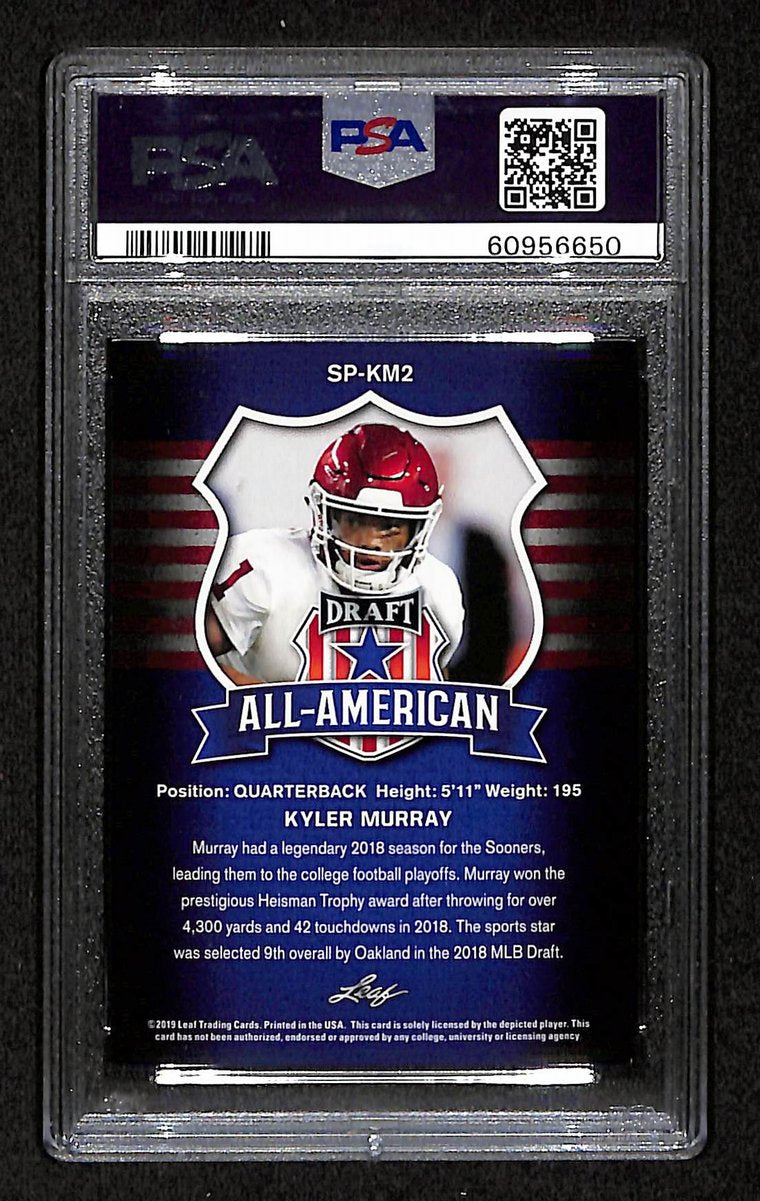 2019 Leaf Draft Kyler Murray #KM2 PSA 8 BA201773
