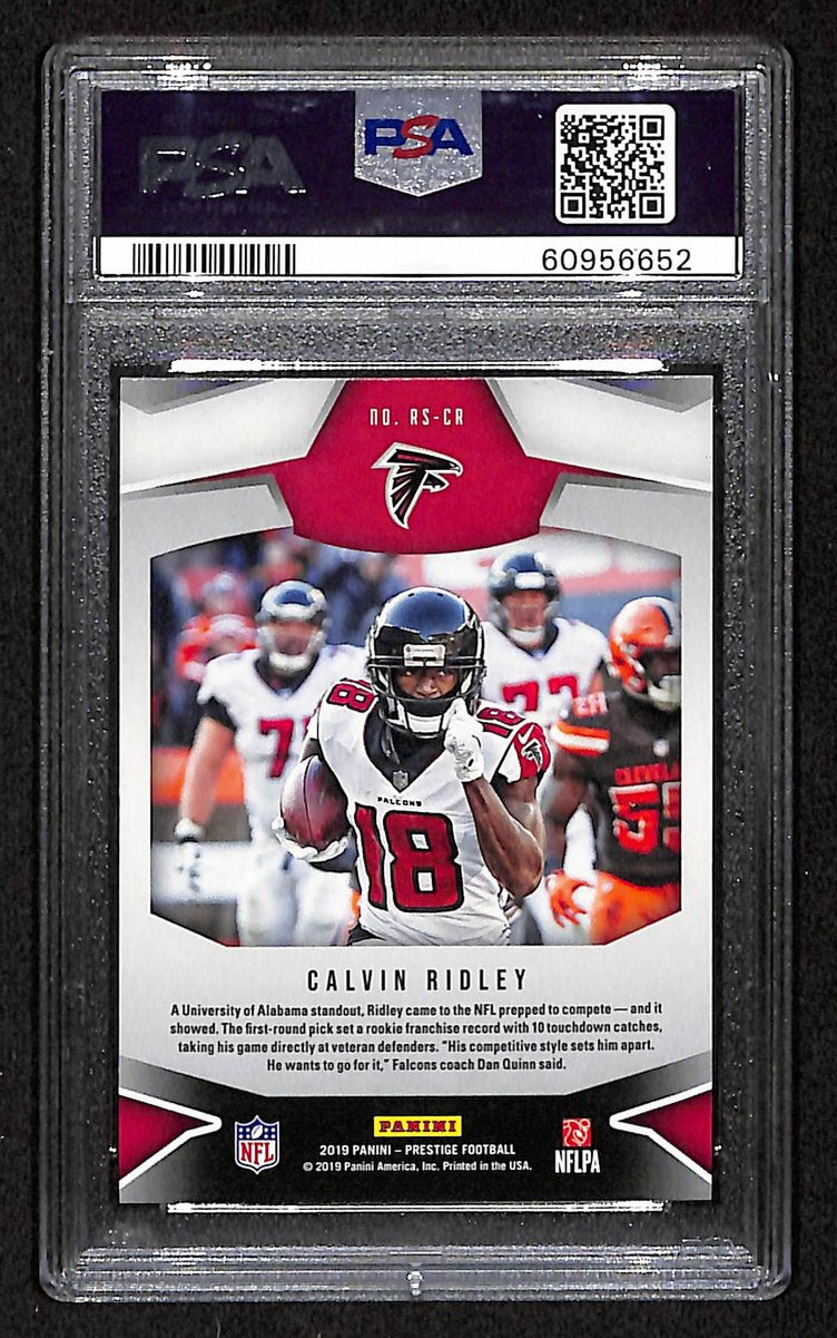 2019 Panini Prestige Rising Stars Falcons Calvin Ridley #RSCR PSA 9 BA201799