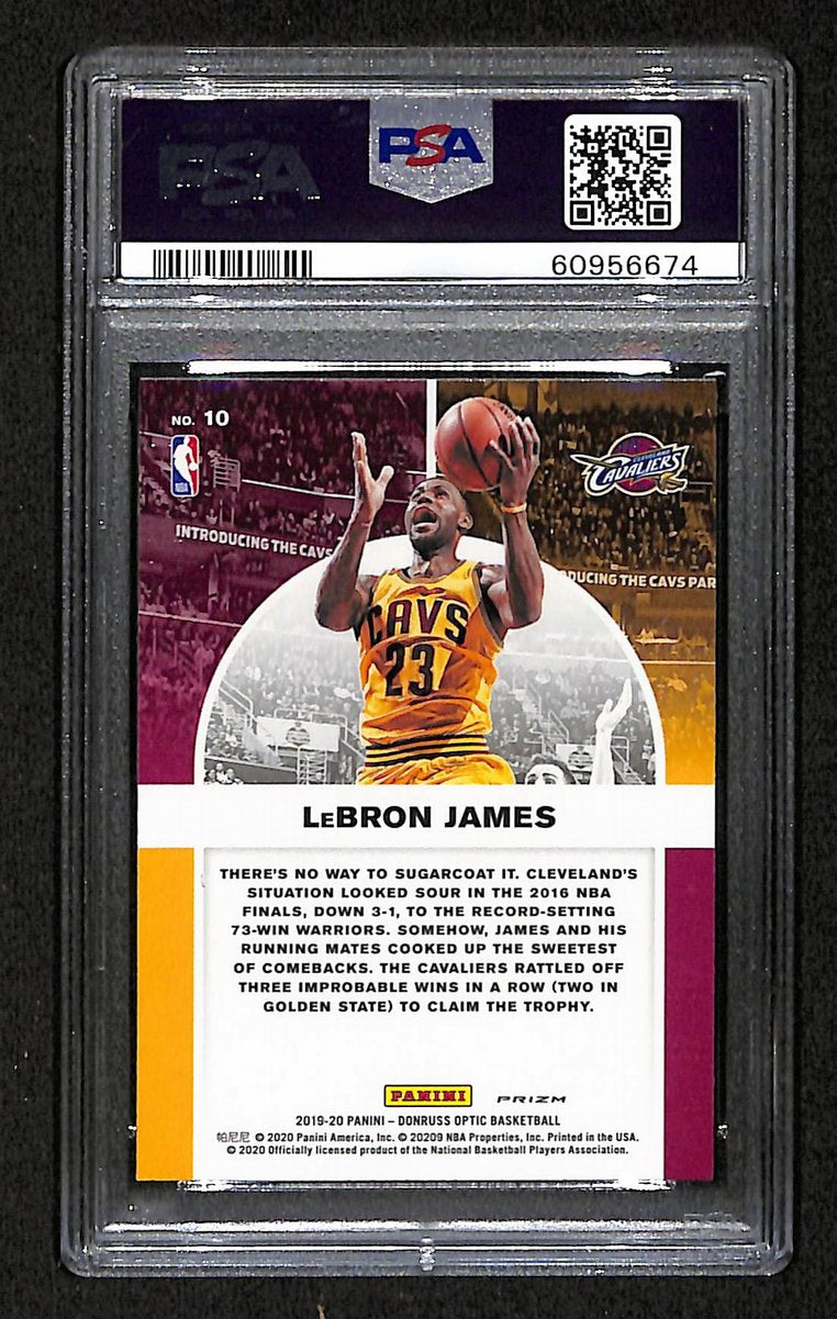 2019 Panini Donruss Optic Winner Stays Purple LeBron James #10 PSA 10 BA201804
