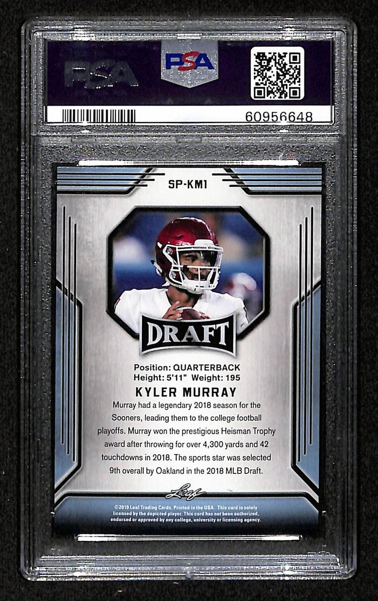 2019 Leaf Draft Kyler Murray #KM1 PSA 8 BA201812