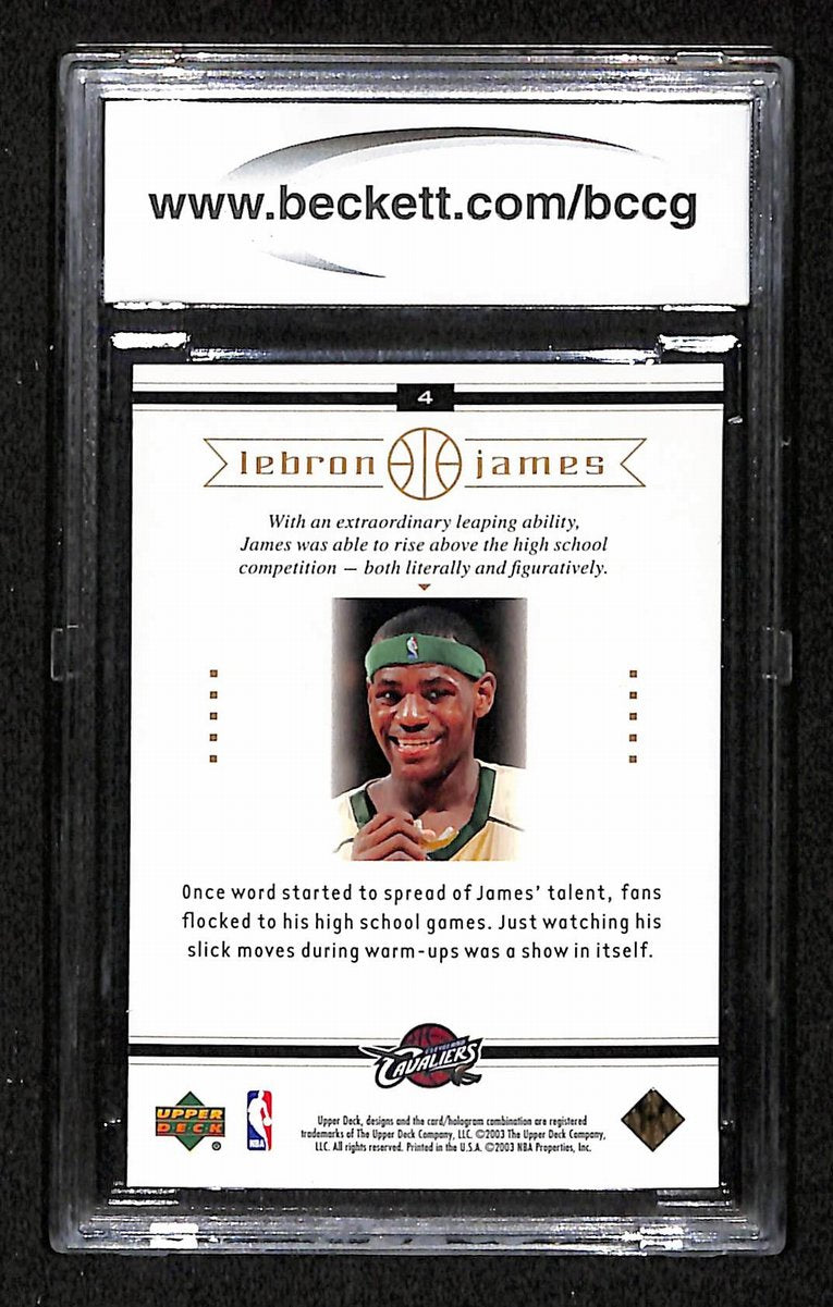 2003 Upper Deck Lebron James Box Set #4 BCCG 10 BA201817