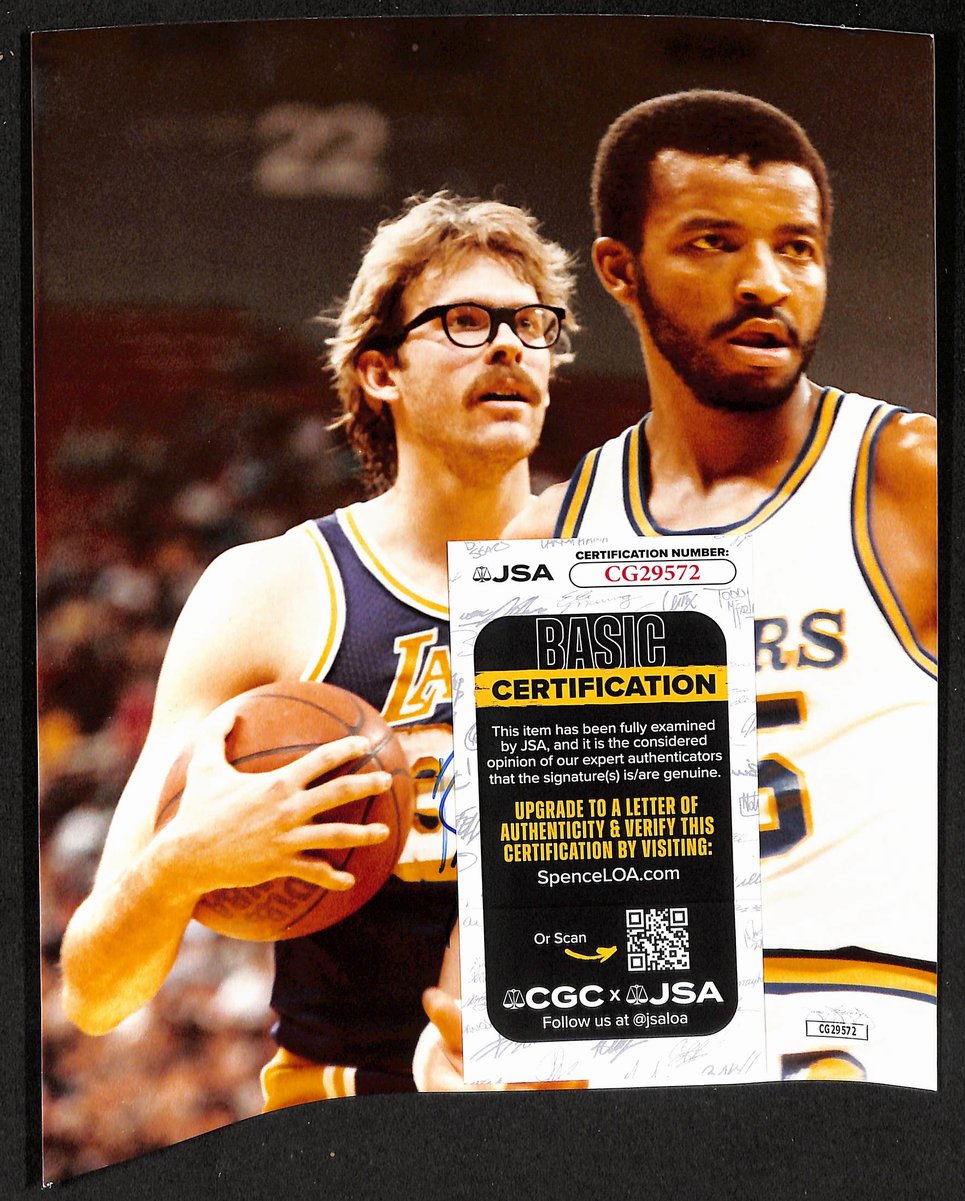 Kurt Rambis Signed/Autographed 8x10 Photo Los Angeles Lakers JSA 204063