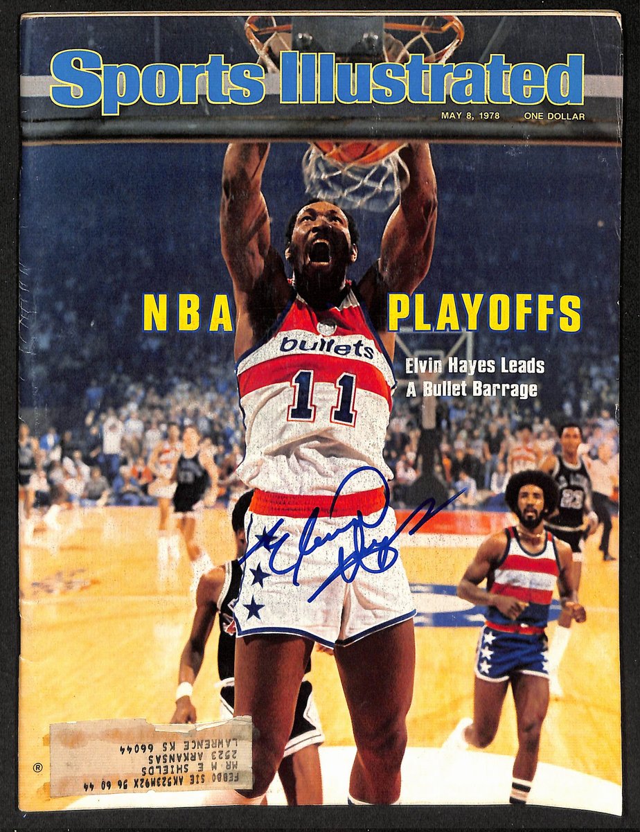 Elvin Hayes HOF Signed/Autographed 5/8/1978 Sports Illustrated Magazine 204073