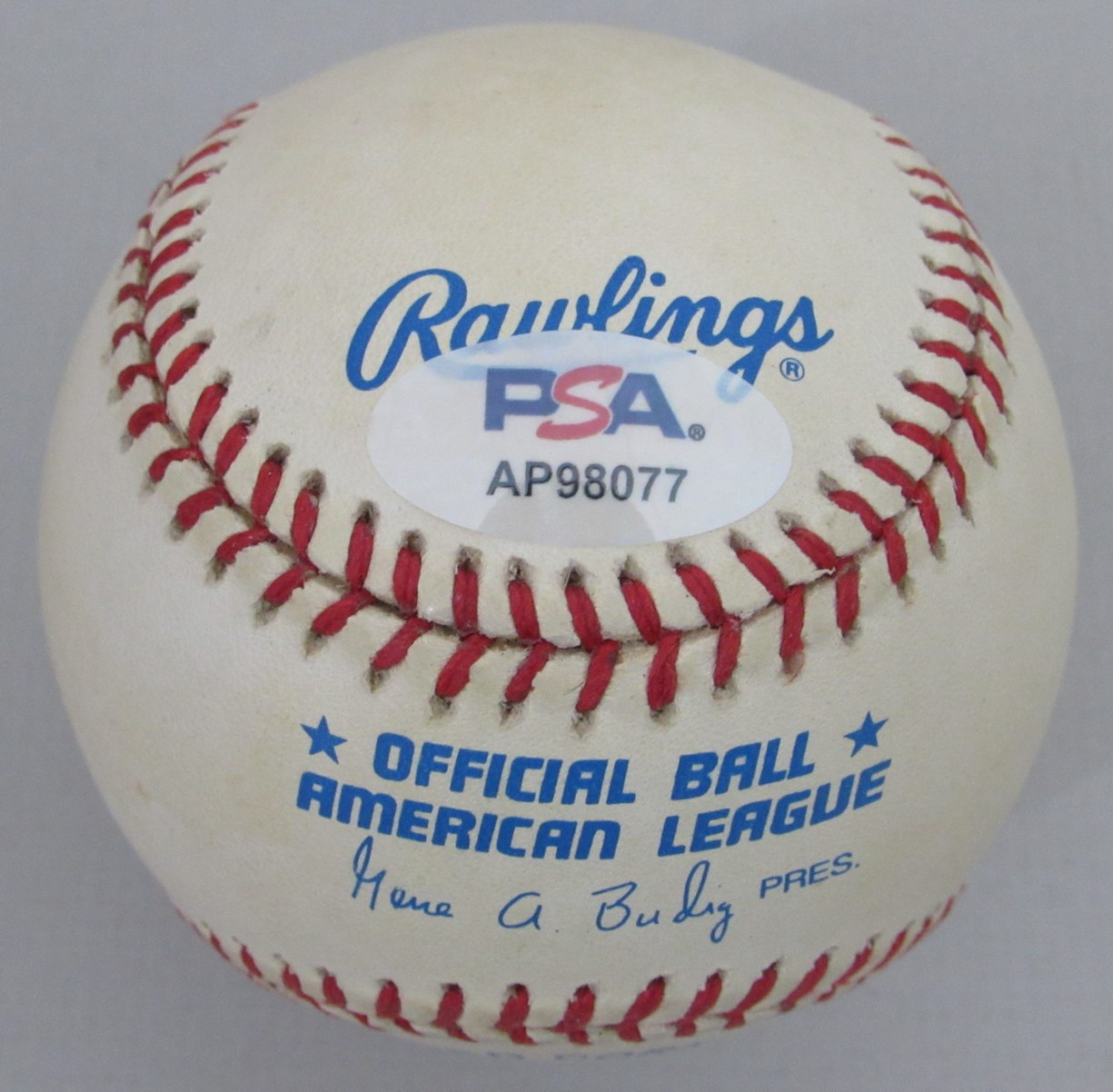 Cal Ripken Jr. HOF Signed/Auto OAL Baseball Baltimore Orioles PSA/DNA 203556