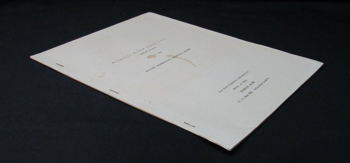 1950-51 Waterloo Hawks NPBL Press Book RARE 198274